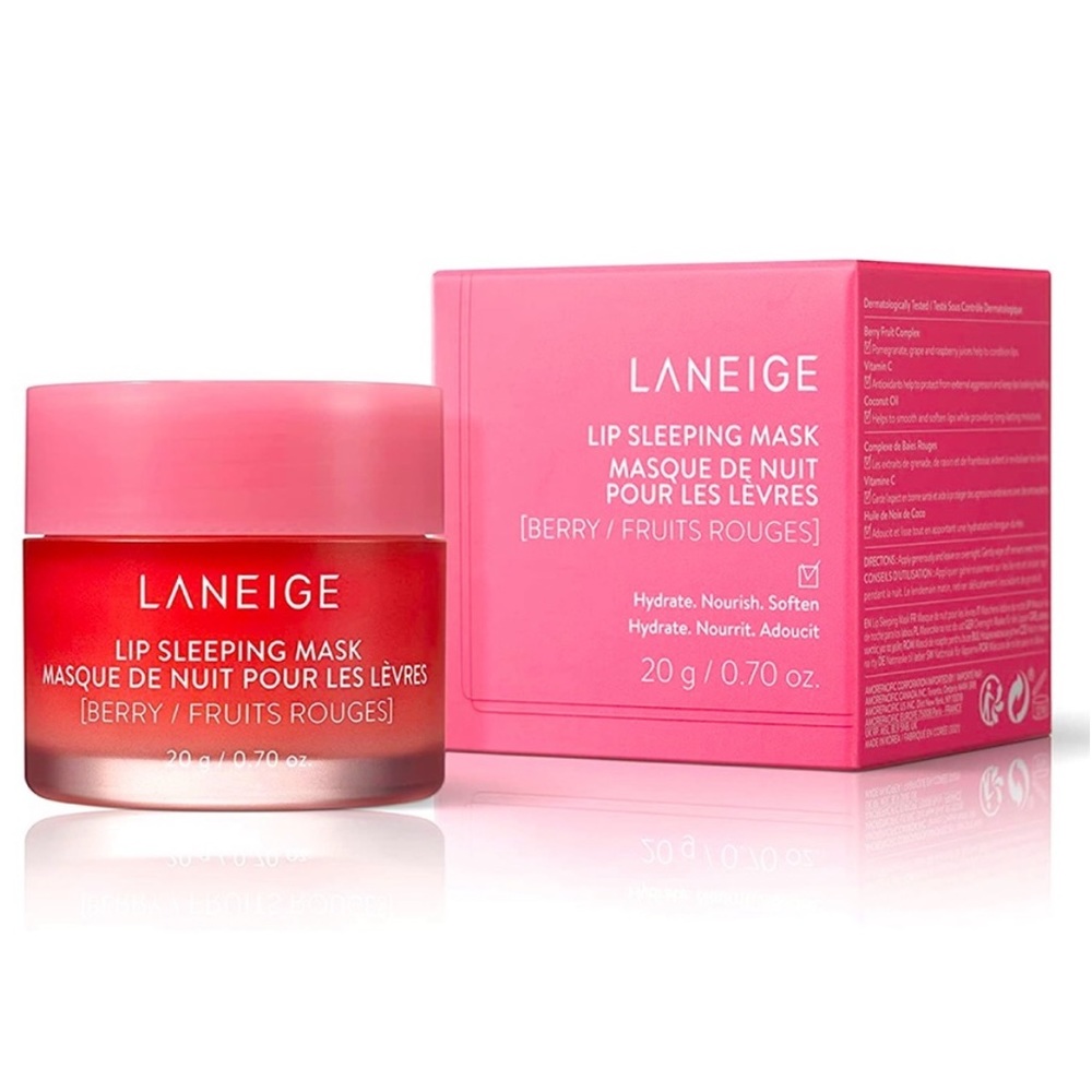 NIB! FULL SIZE! NEVER USED! LANEIGE LIP SLEEPING MASK! BERRY FLAVOR/SCENT!